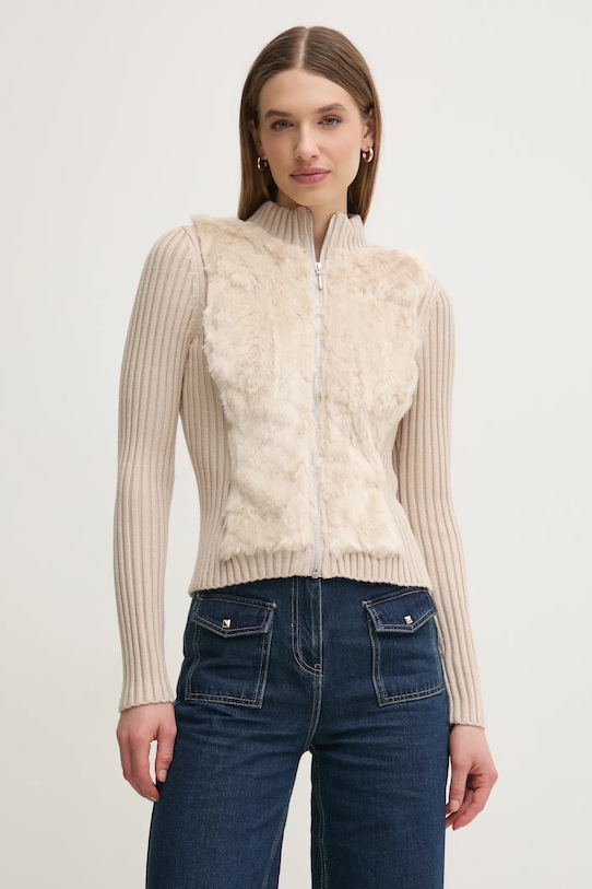 Kardigan Guess MILA hrubá béžová W4BR74.Z2ZK2