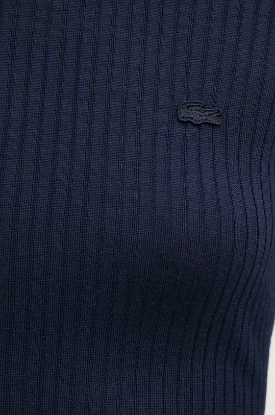 Lacoste sweter wełniany AF2576 granatowy