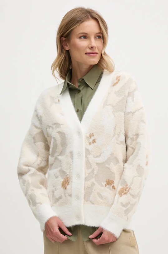 Lacoste kardigan pozostałe beżowy AF2580