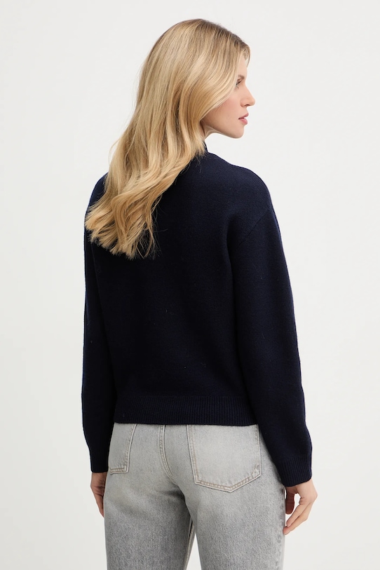 Ruházat A.P.C. gyapjú pulóver Pull Esther WVBDK.F23373.IAK sötétkék