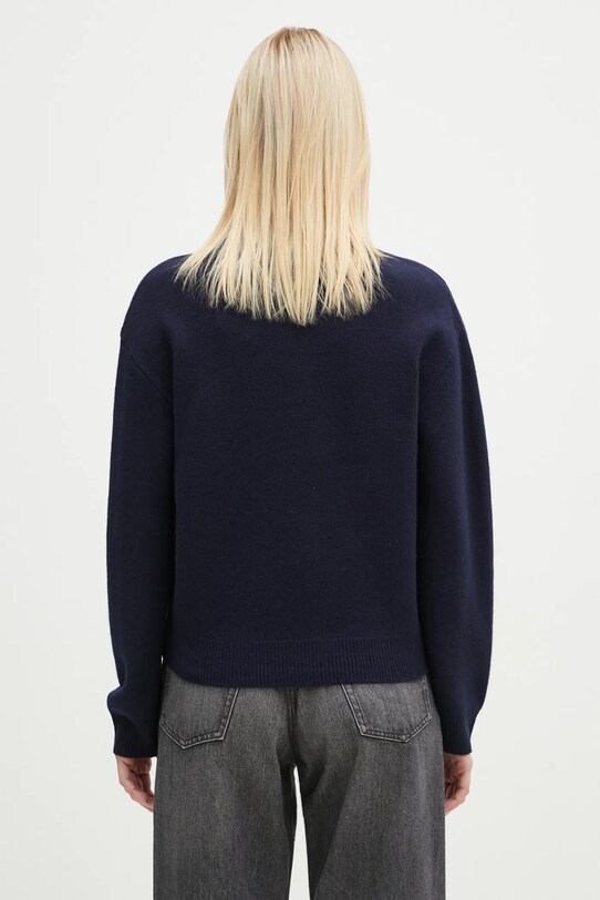 Odzież A.P.C. sweter wełniany Pull Esther WVBDK.F23373.IAK granatowy