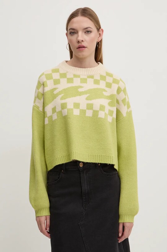 Billabong pulover Palm Forever grosime medie verde EBJSW00123