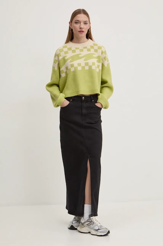 Billabong pulover Palm Forever EBJSW00123 verde AW24