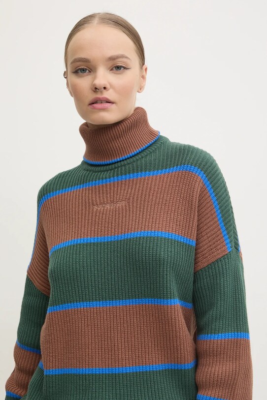 Бавовняний светр Quiksilver Turtle барвистий EQYSW03317