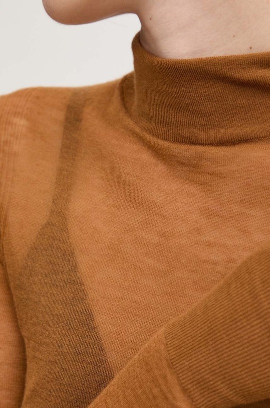 Pulover od kašmira AERON PFTO538523 smeđa