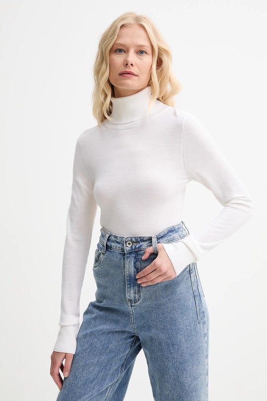 Вовняний светр AERON тонкий бежевий CRTO545528