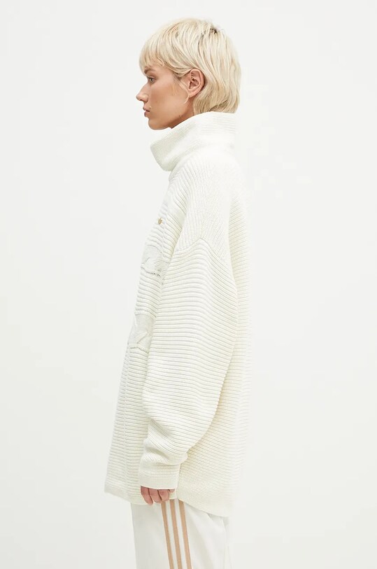 adidas Originals pulover de bumbac OS Turtleneck IX0965 bej AW24