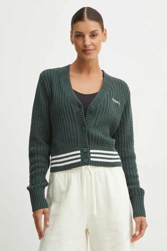 Джемпер adidas Originals Cardigan аплікація зелений IX1046