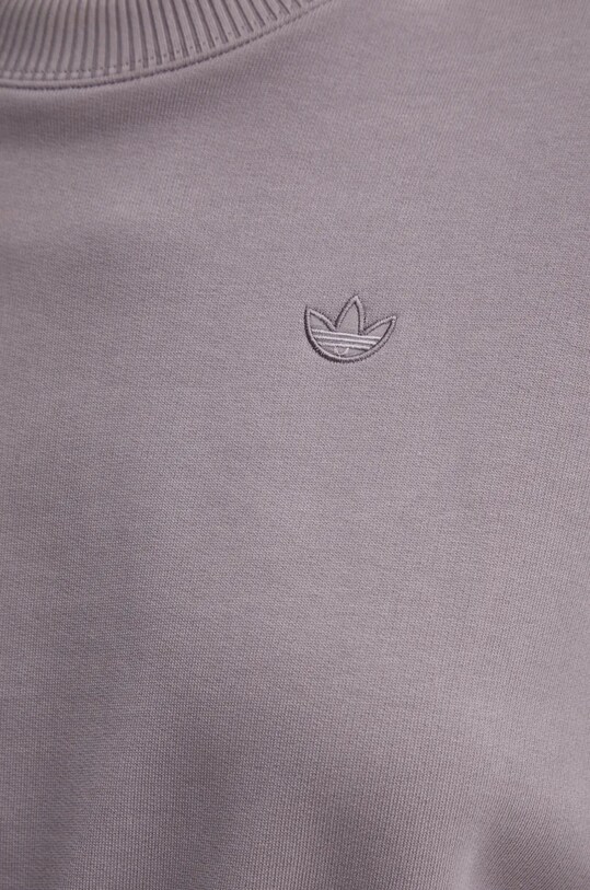 Хлопковая кофта adidas Originals Premium Essentials Sweater IY9709 фиолетовой