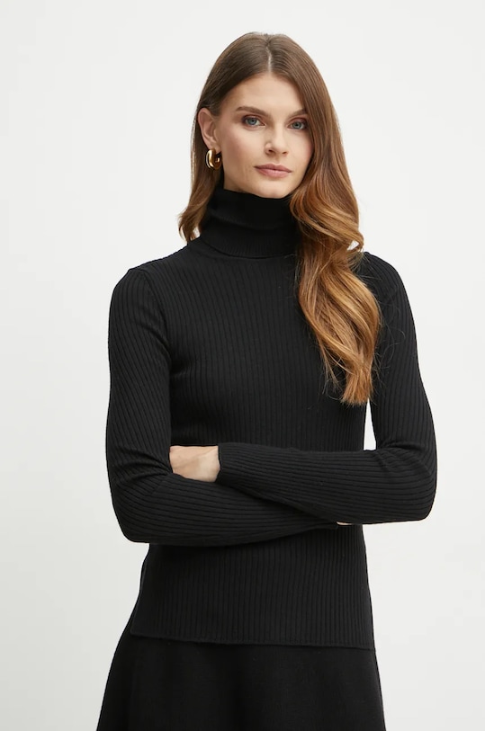 Ivy Oak pulover de lana IO113030 negru AW24