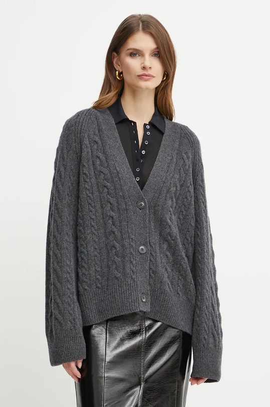 Vuneni kardigan Ivy Oak siva IO113146