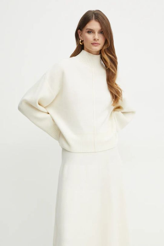 Ivy Oak pulover de lana subtiri bej IO113147