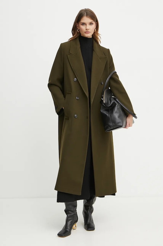 Ivy Oak sweter wełniany IO113147 czarny AW24