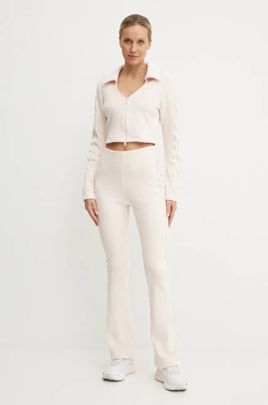 Mikina adidas Originals Femme Galore Rib Cardigan JN3018 ružová AW24