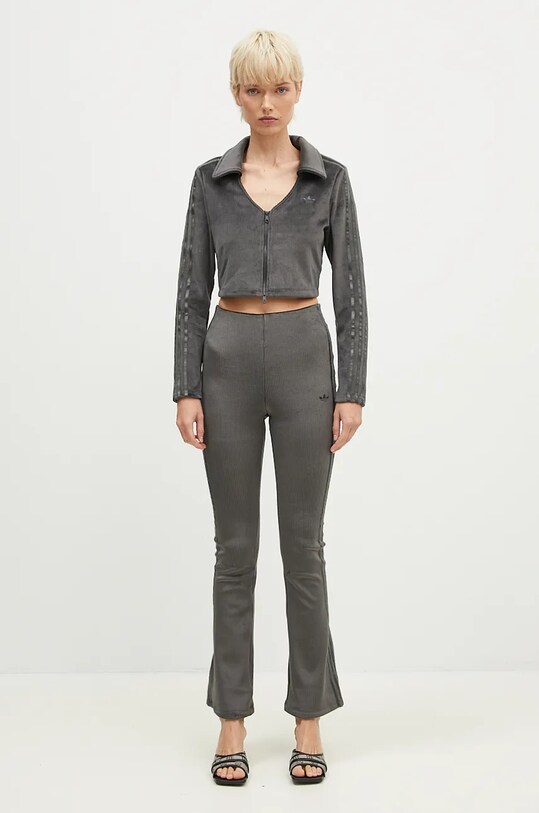 Dukserica adidas Originals Femme Galore Rib Cardigan JN3019 siva