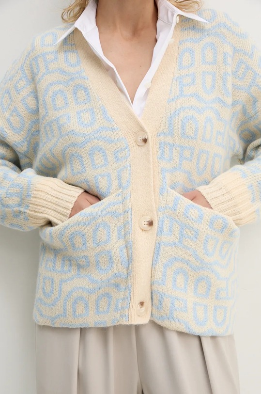 Kardigán s prímesou vlny MUNTHE TALHUA 243161824375 béžová