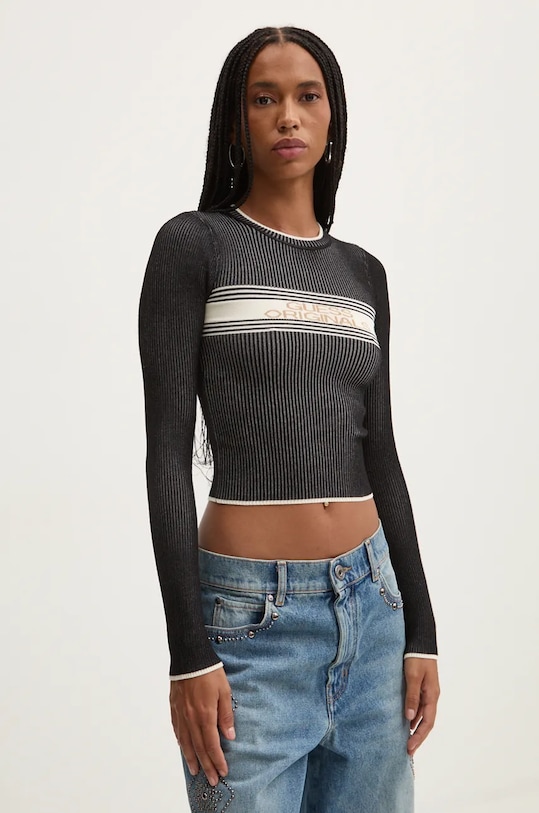 Svetr Guess Originals kulatý černá W4BR47.Z2YK2