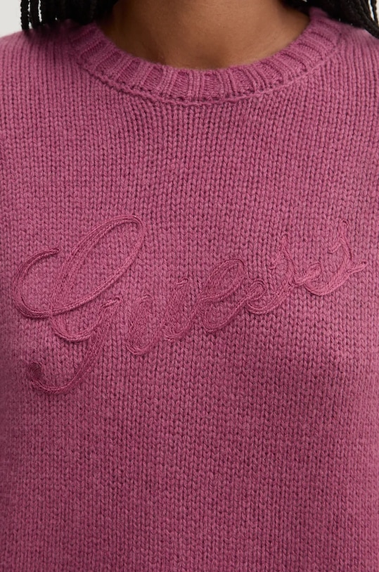 Volnen pulover Guess Originals W4BR48.Z3JG0 roza
