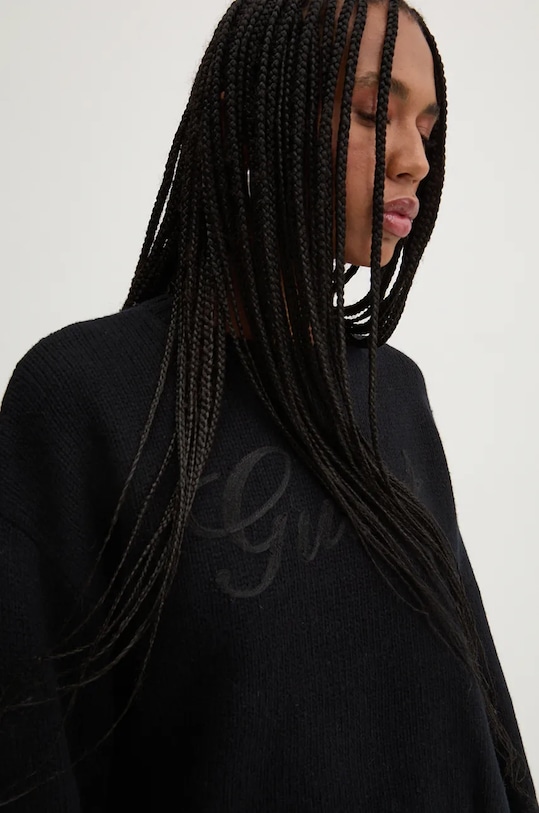 Μάλλινο πουλόβερ Guess Originals μαλλί μαύρο W4BR48.Z3JG0