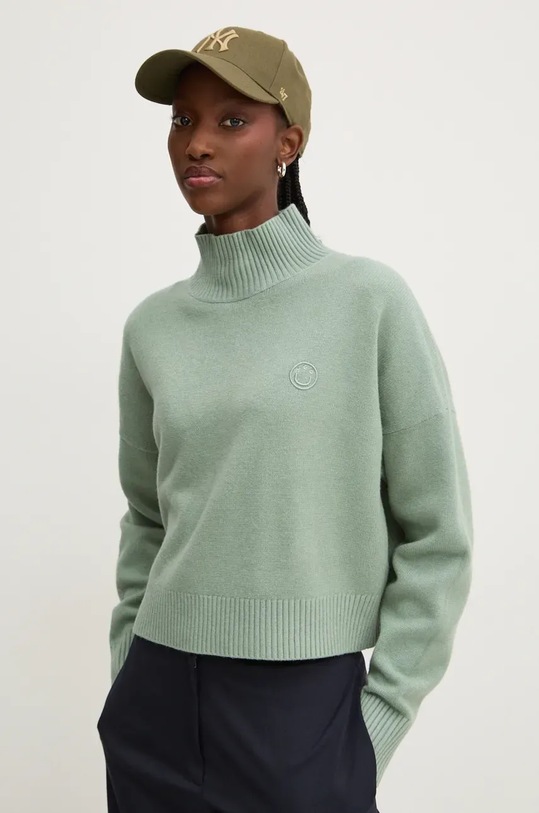 Svetr Hugo Blue polorolák tyrkysová 50522508