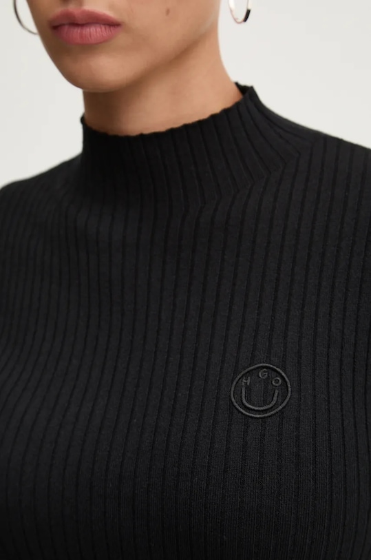 HUGO Blue sweter 50522578 czarny