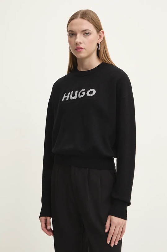 Hugo Blue pulover subtiri negru 50527754