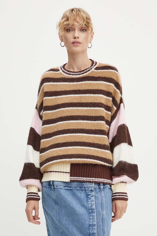 Stine Goya pulover din amestec de lana multicolor K012.2283
