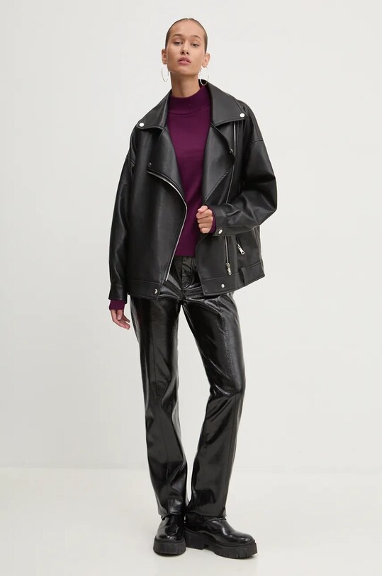 HUGO pulover de lana 50500811 violet AW24