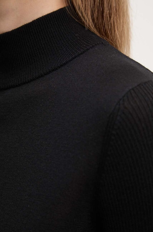 Шерстяной свитер HUGO 50500811 чёрный