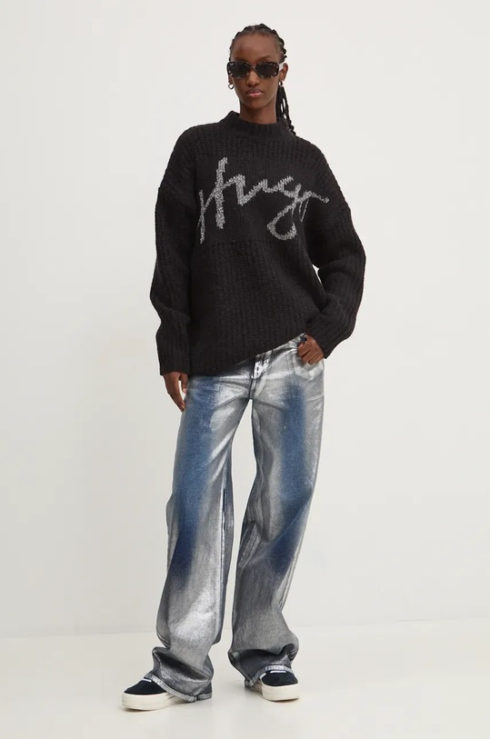 Svetr HUGO 50522535 černá AW24