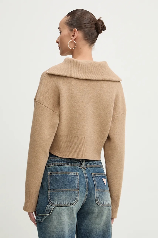 Odzież HUGO sweter z domieszką wełny 50522545 beżowy