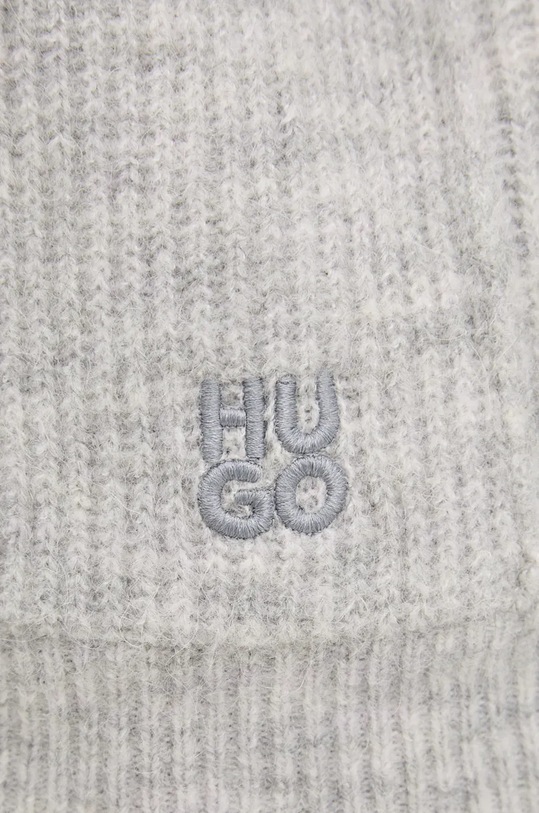 Kardigan s primjesom vune HUGO 50522551 siva