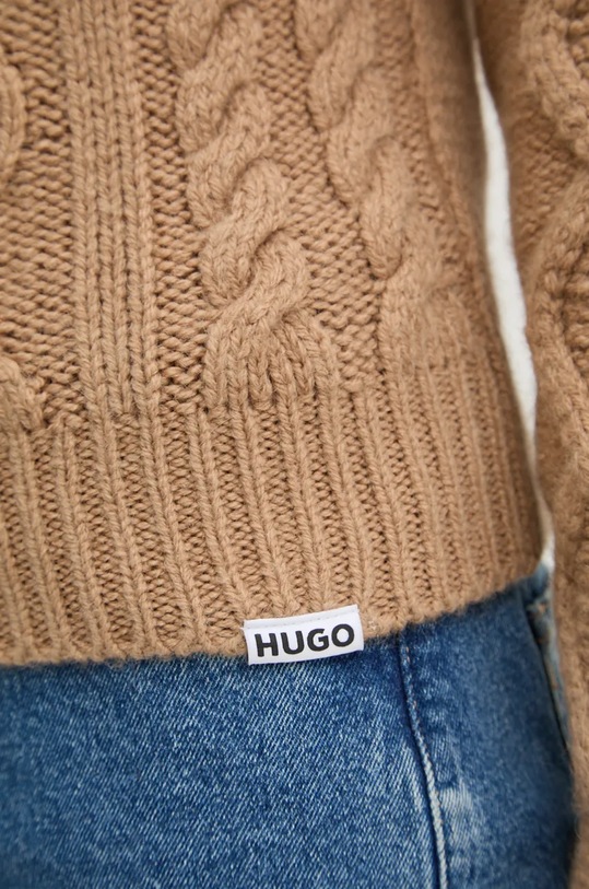 HUGO pulover de lana 50527692 bej