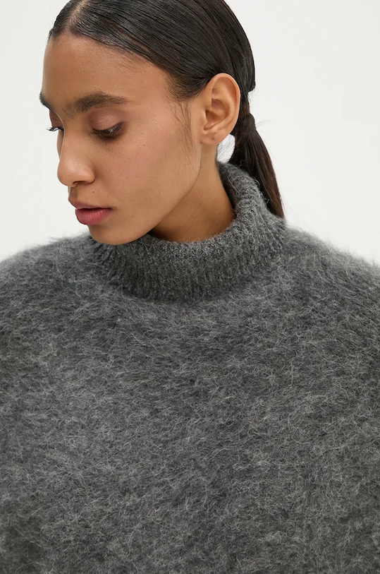Vlněný svetr Gestuz šedá 10909425