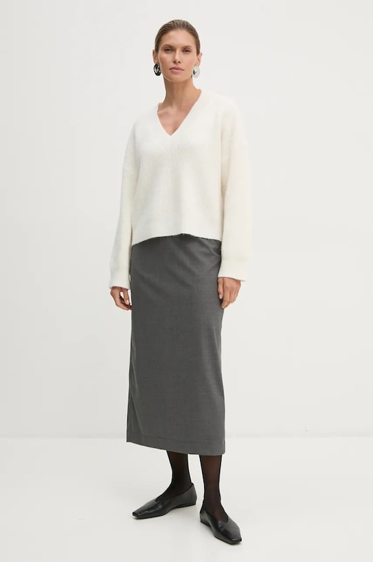 Шерстяной свитер Gestuz 10909445 бежевый AW24