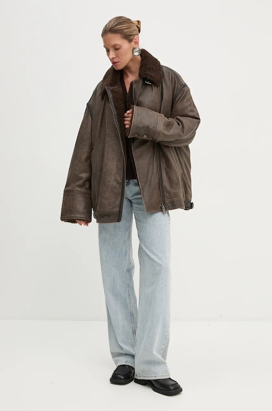 Volnen pulover Gestuz 10909445 rjava AW24