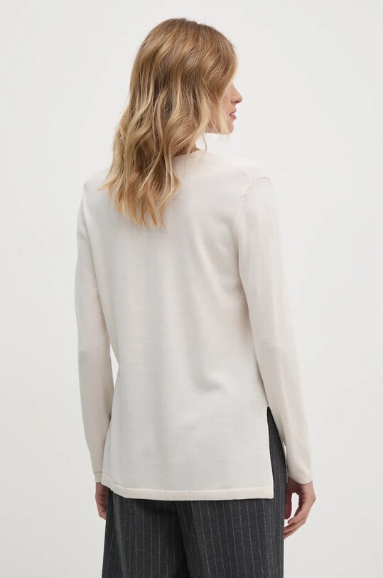 Одяг Вовняний светр Sisley 11BAM4016 бежевий