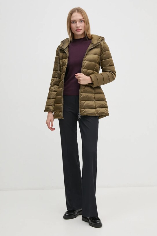 Вовняний светр Sisley 11BAM105P фіолетовий AW24