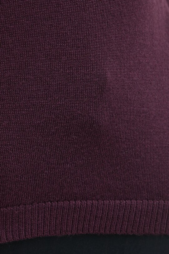 Вовняний светр Sisley 11BAM105P фіолетовий
