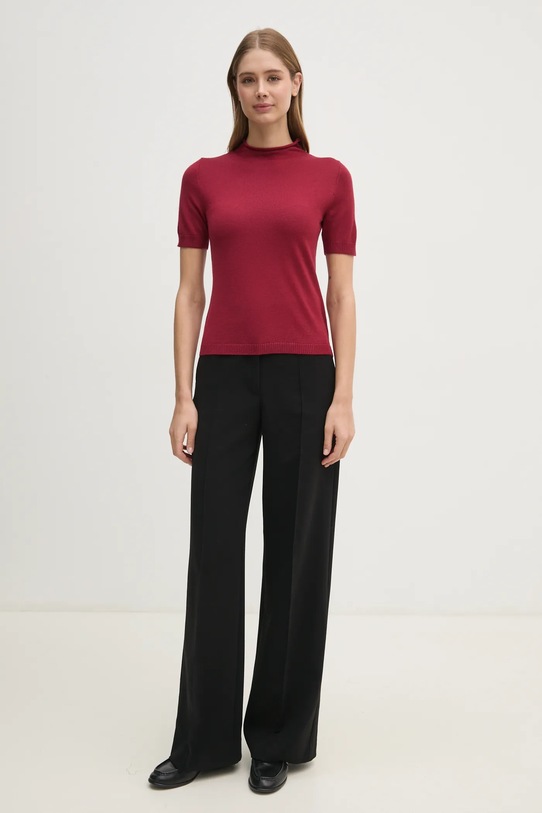 Шерстяной свитер Sisley 11BAM105P красный AW24