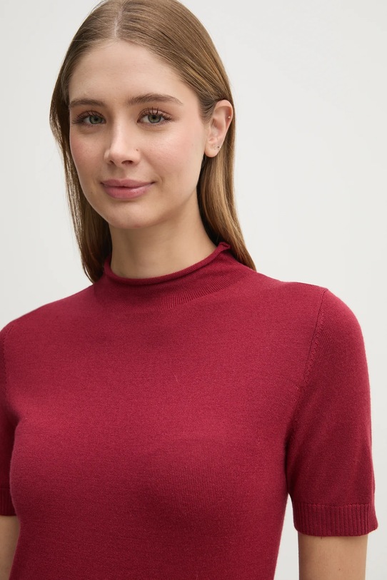 Шерстяной свитер Sisley красный 11BAM105P