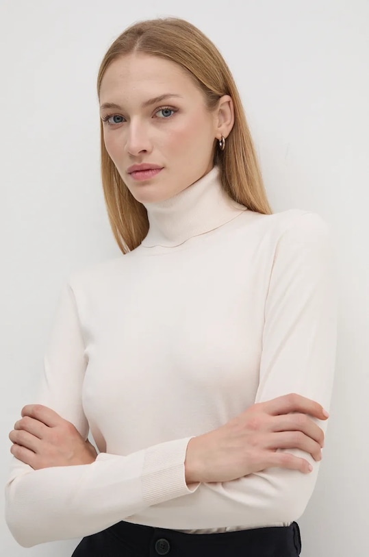 Sisley sweter pozostałe beżowy 17Q3M2178