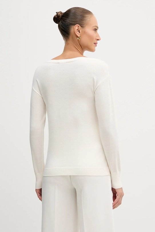 Sisley sweter wełniany beżowy 11BAM1A48