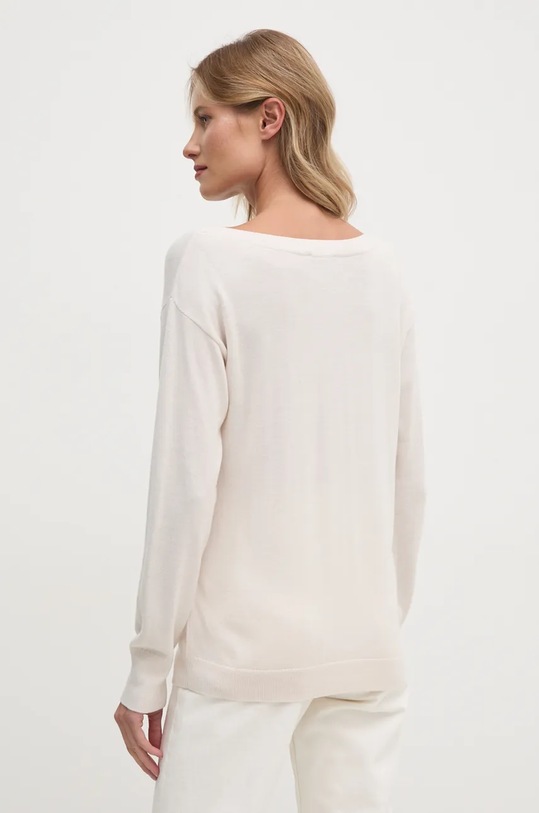 Одежда Шерстяной свитер Sisley 11BAM1A48 бежевый
