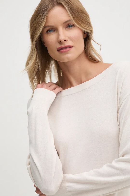 Sisley pulover de lana bej 11BAM1A48