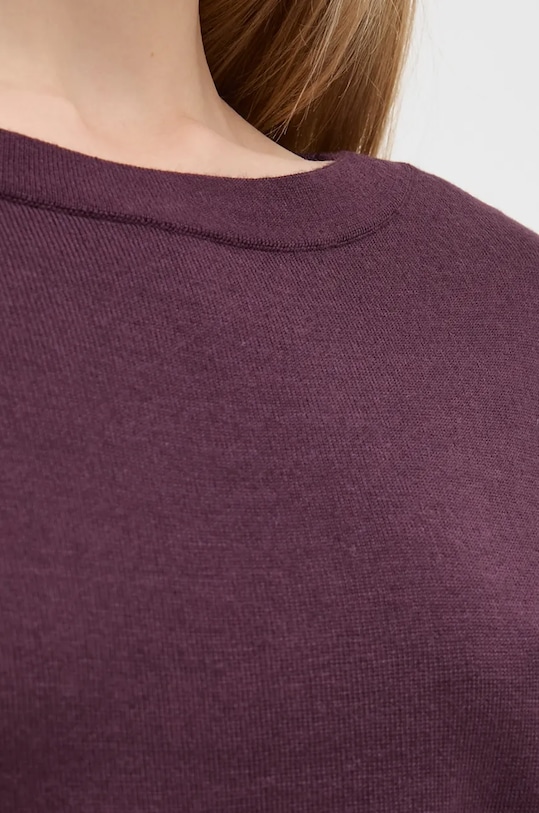 Шерстяной свитер Sisley фиолетовой 11BAM1A48