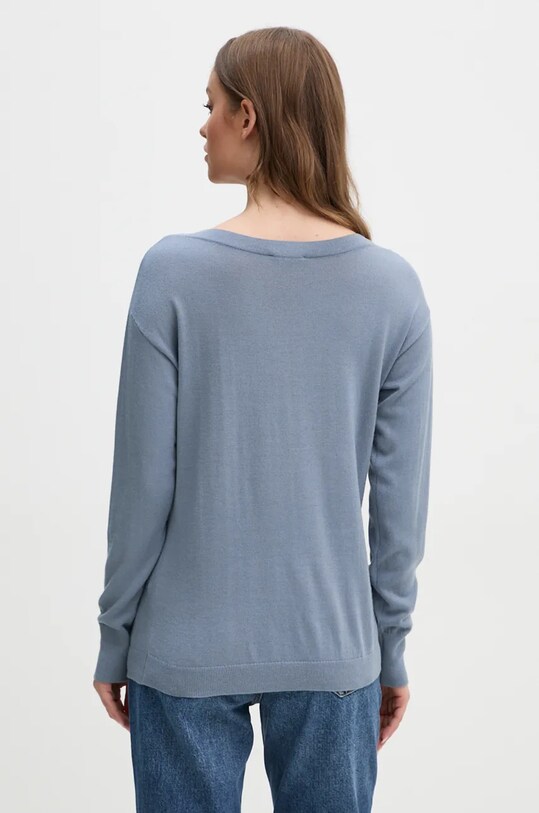 Одяг Вовняний светр Sisley 11BAM1A48 блакитний