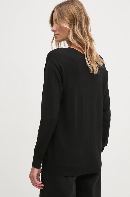 Îmbrăcăminte Sisley pulover de lana 11BAM1A48 negru