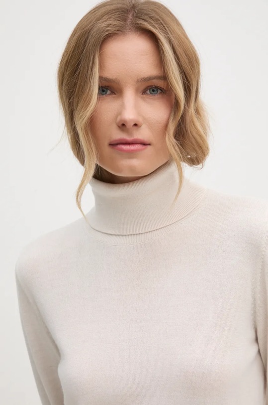 Sisley pulover de lână bej 11BAM201C