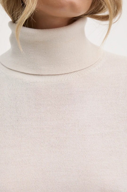 Sisley pulover de lână 11BAM201C bej